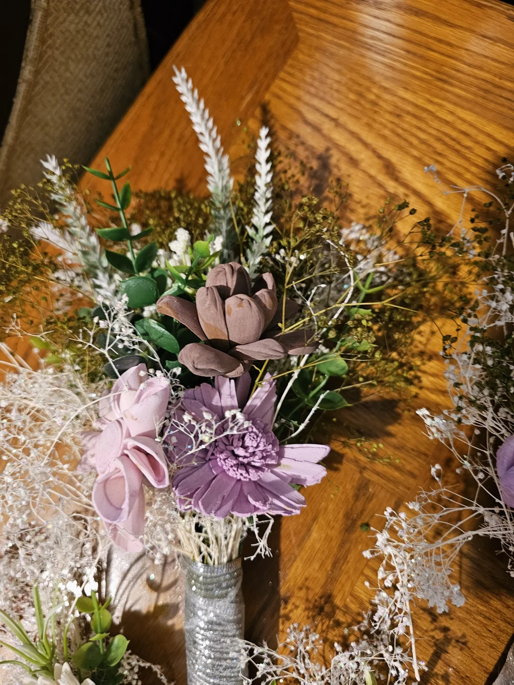 Wedding In a Box! 3 Bouquets, 3 Boutonnieres!